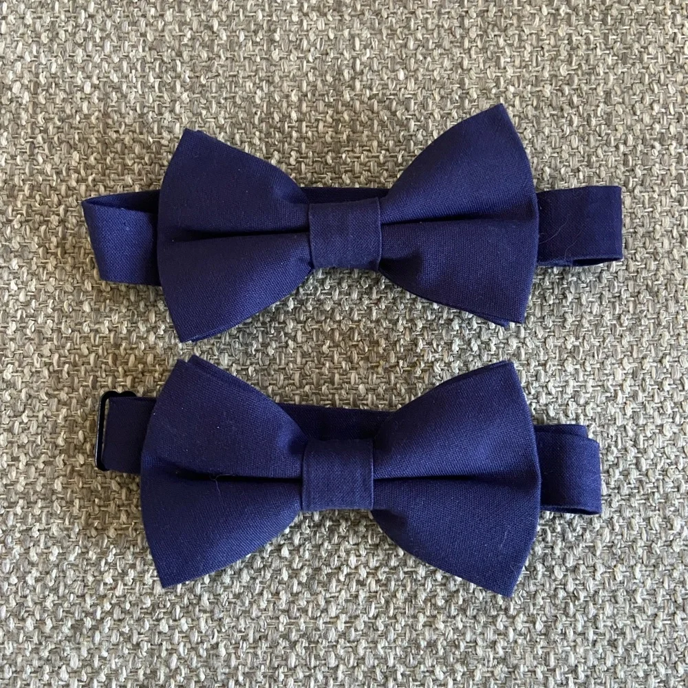 Blue Adjustable Clip-on Bowtie 2/$12 or 1/$8